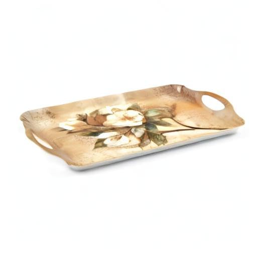 Sugar Magnolia Large Melamine Tray (18.9" x 11.6" / Sugar Magnolia)