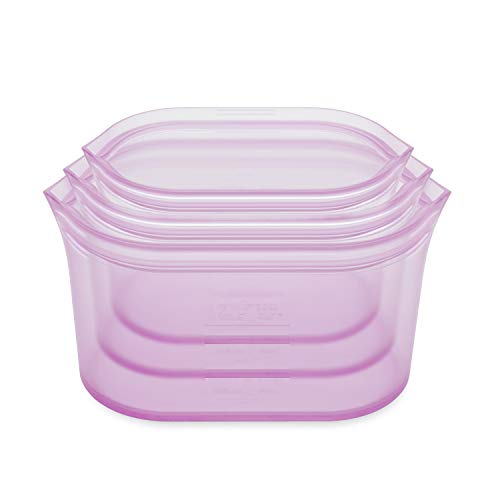 Reusable Food Storage Bags (Lavender / 3 Dish Set)