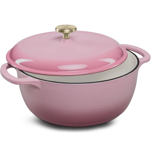 7.5 Quart Enamel Cast (Pink Champagne / 7.5qt Round)
