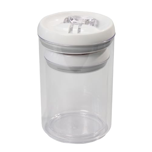 Flip Tite Storage Container with Lid 6" ROUND Airtight Ring Lock Top (White / 6")
