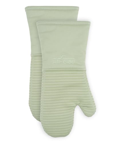 Premium Silicone Oven Mitts (Fennel / 2 Pack)