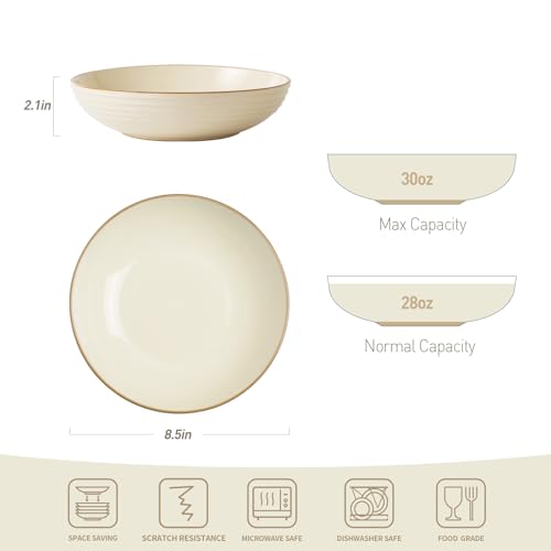 Jupiter Pasta Bowls (Vanilla White / Jupiter)