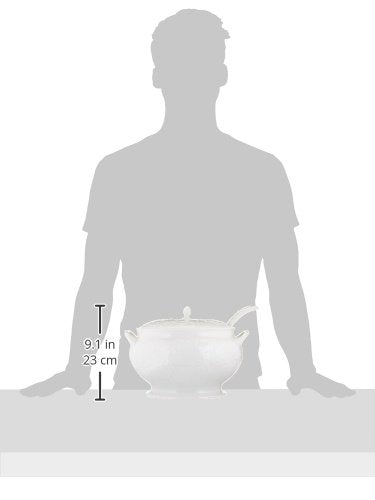 Opal Innocence Carved Covered Soup Tureen with Ladle (6.45 LB / Covered Tureen with Ladle)