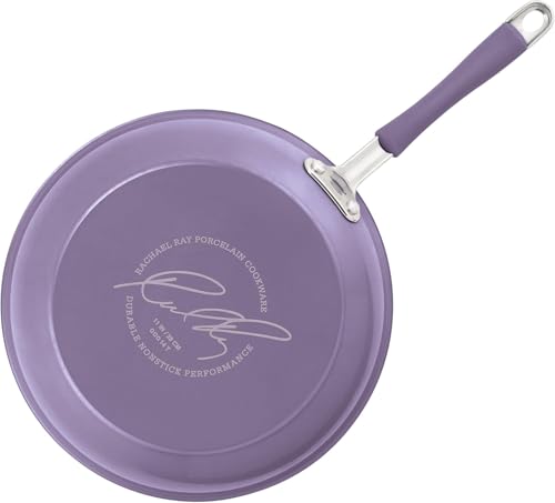 Cucina Nonstick Cookware Purple Pots and Pans Set (Lavender Purple / 12 Piece Porcelain Enamel)