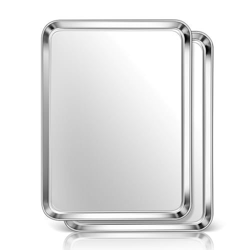 16x12 Inches Stainless Steel Baking Sheet Set of 2 (2 Count)