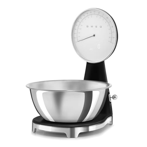 Retro Style Analog & Digital Kitchen Scale (Black)