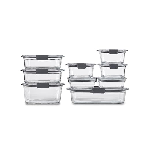 Brilliance Glass Food Storage Containers (Assorted Sizes (18-Piece))