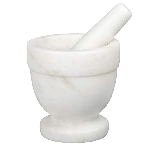 Handcrafted 4 inch Mortar and Pestle Solid Marble Grinder for Spices and Herbs Artisan Carved from Yushan Marble Elegant and Durable for Everyday Cooking