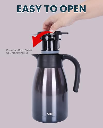 51Oz Stainless Steel Thermal Coffee Carafe with Lid (Purple / 50.7 Ounces)