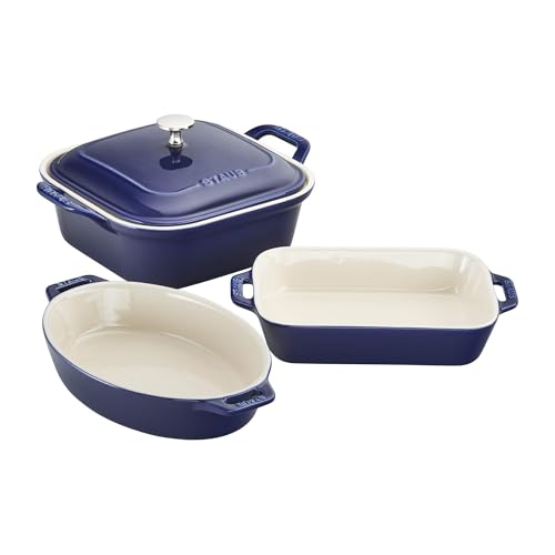 Ceramic 4 pc Baking Pans Set