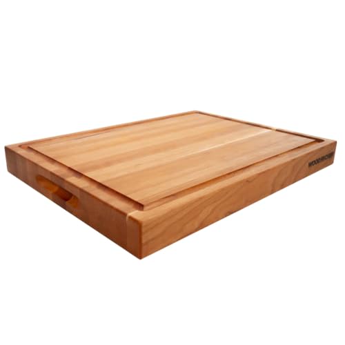 20" Classic Cherry Reversible Cutting Board with Juice Groove (20"L x 16"W)