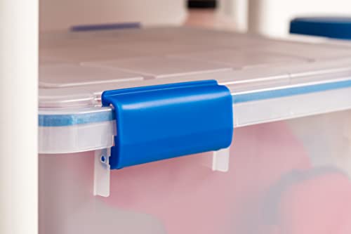 2 Pack 44 Qt Storage Bins with Gasket Lids (44 Qt. - 2 Pack)