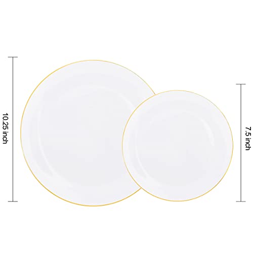 60PCS Gold Plastic Plates (Gold / 60 PCS)