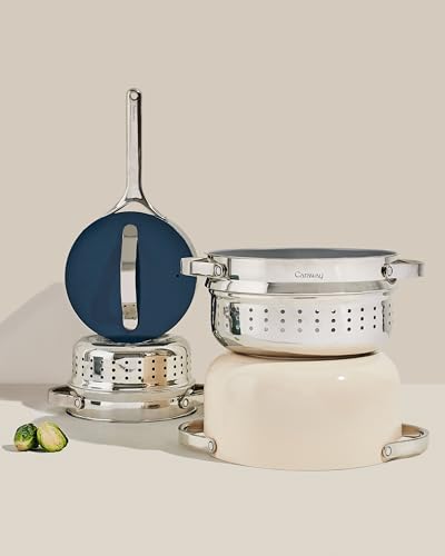 Steamer Stainless Steel Steamer with Handles (Stainless Steel / Large (6.5qt))