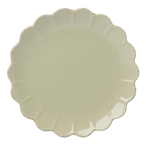 French Perle Scallop Matcha Stoneware 18 (18-Piece Dinnerware Set / Matcha)
