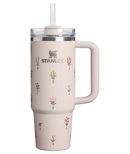 Quencher H2.0 Flow State Tumbler (30 Ounces / Rose Quartz Bouquets)