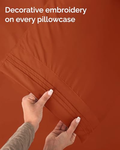 Twin Size 3 Piece Sheet Set (26 - Terracotta / Twin)