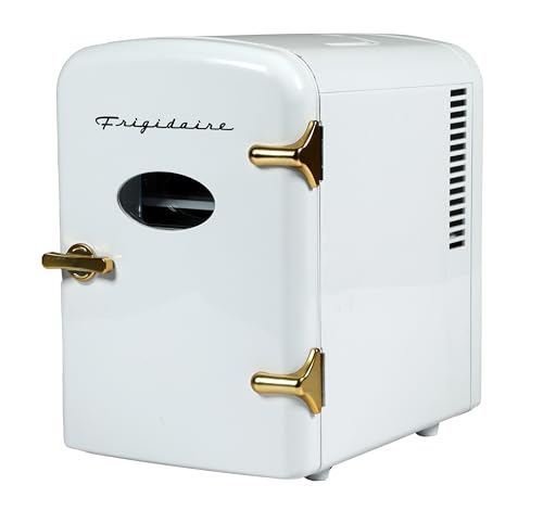 Retro Mini Personal Fridge Cooler (White Gold (Special Edition))