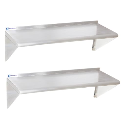 Stainless Steel Shelf 2 Pack 14"x48" (2 Piece Set / 14"x48")