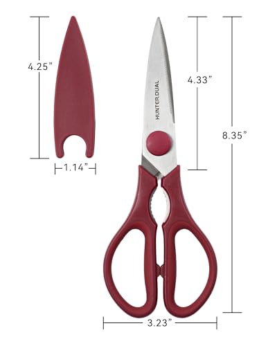 Kitchen Scissors for Food (Red / 8.35 Inch)