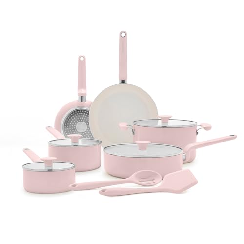 Rio Advanced 12 Piece Cookware Set (12 Piece Cookware Set / Pink)