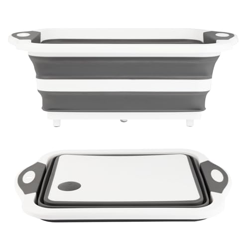 Collapsible BBQ Prep Tub (Gray)