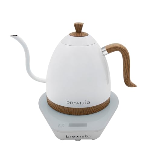 Artisan Electric Gooseneck Kettle (Pearl White Base)