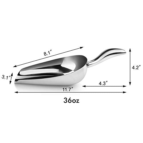 Restaurant Grade Stainless Steel Bar Ice Flour Utility Scoop