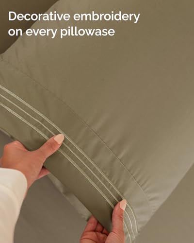 Twin XL 3 Piece Sheet Set (14 - Khaki / Twin XL)