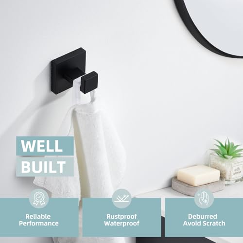 Towel Hook Matte Black (1 Pack / Matte Black)