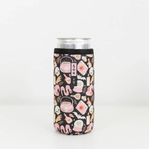 CanSok Sleeve for Beer & Soda Insulated Neoprene Cover (Spellbound / 12oz Can Sleeve)