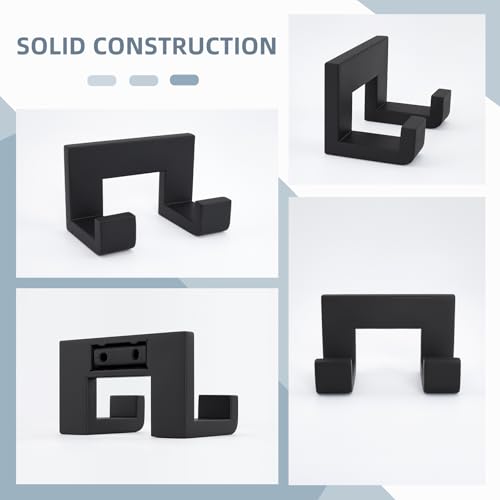 Double Towel Hook (Matte Black)