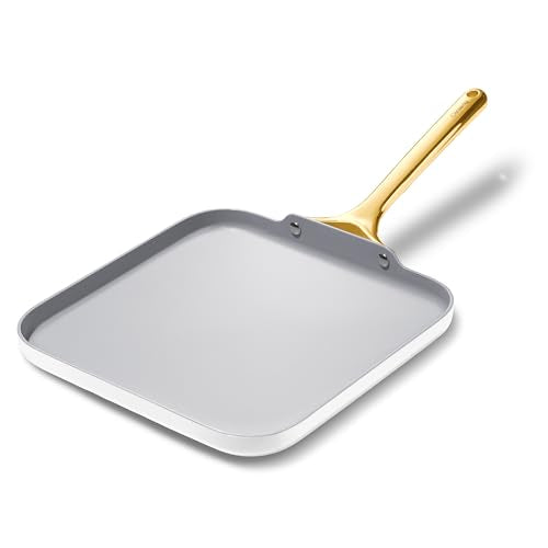 11" Non Stick Square Griddle Pan (White)