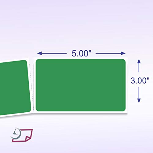 500 Rectangle Stickers (Green)
