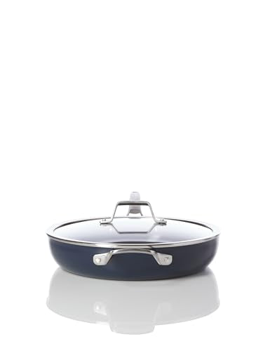 Premier Ceramic Nonstick 12" Frying Pan with Lid (12" Fry Pan with Lid / Midnight Blue)