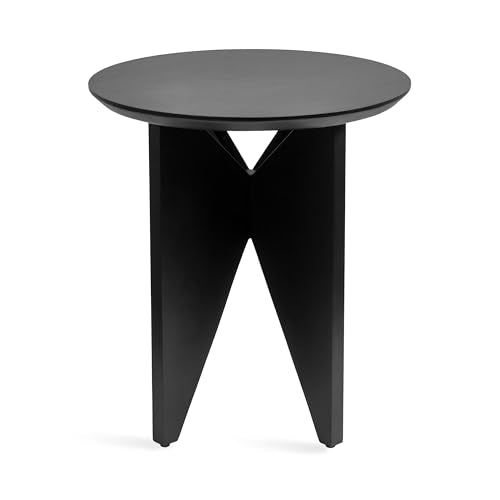 Faiza Modern Wooden Round Side Table
