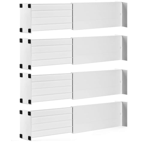 Dial Industries Dresser Drawer Organizer Dividers (4.5 in Deep, (Set of 4))