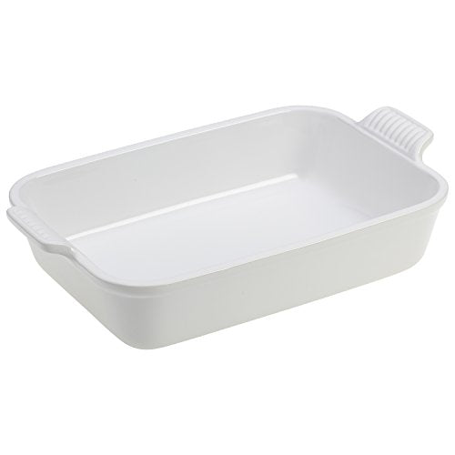 Stoneware Heritage Rectangular Dish (4 qt / White)