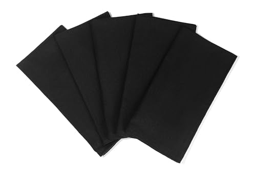Black Flour Sack Tea Towels (Black)
