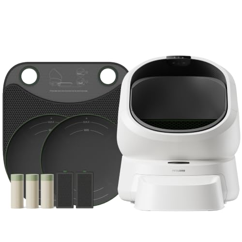 Automatic Litter Box with Accessories Kit (White / Self Cleaning Litter Box+ACC Kit)