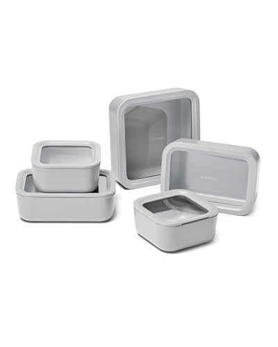 13 Piece Glass Food Storage Container Set (Gray / Food Storage Set (13x))