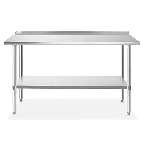 Stainless Steel Prep Tables w (60 in Long x 24 in Deep)