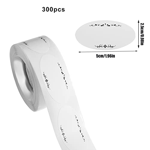 300 Pcs Jar Canning Gift Labels Stickers (Gray)