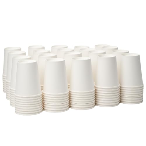 8 oz 1000 Pack Disposable Paper Coffee Cups (White / 8 oz)