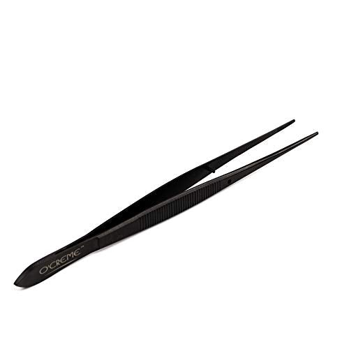 Stainless Steel Precision Kitchen Tweezer Tongs 6.25" with Fine Tip