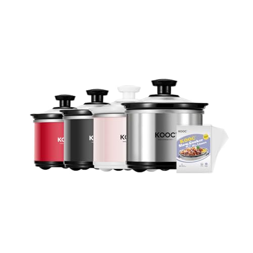 0.65 Qt Mini Slow Cooker with Free Liners Included