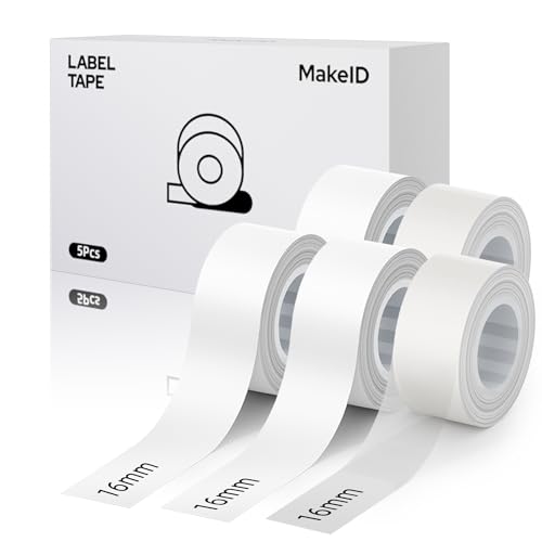 E1 Q1 Label Maker Tape Refills (2 Transparent & 3 White)