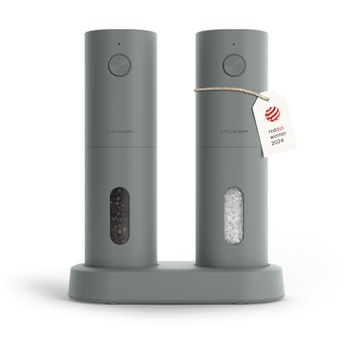 Electric Salt and Pepper Grinder Set