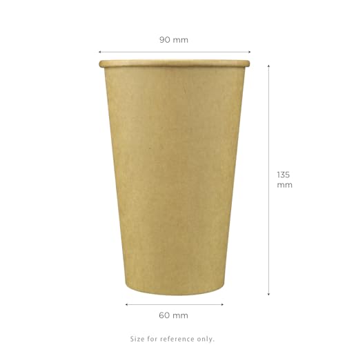 16z Kraft Paper Coffee Cups [1 (16 OZ / Kraft)