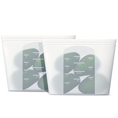 Reusable Silicone Food Storage Bag (2 Medium Set)